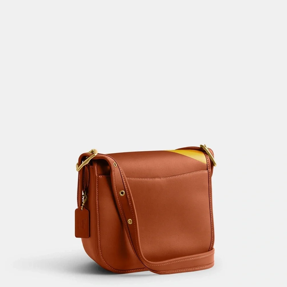 NWT  Disney X Coach Courier Bag With Mickey Mouse And Minnie Mouse CQ801 - Picture 3 of 11